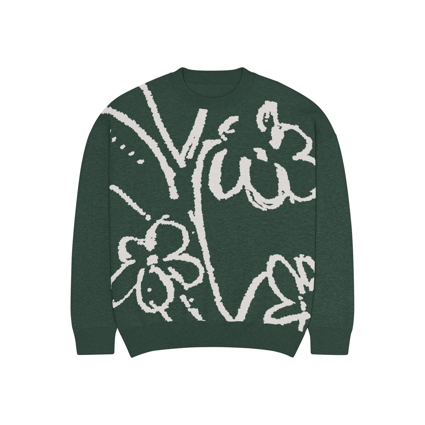 Flowers Knitted Sweater