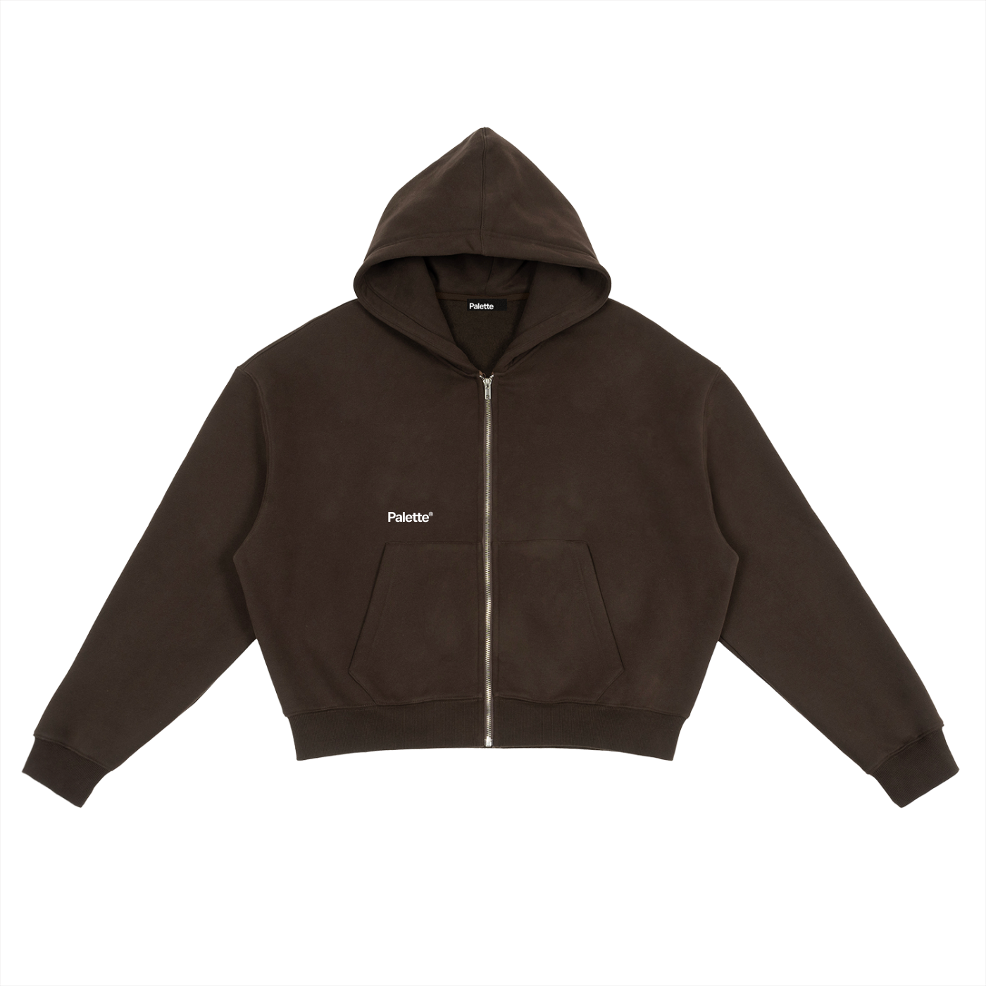 Zip-Up Boxy Hoodie